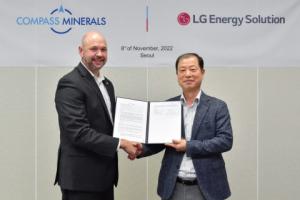 LG에너지솔루션, 미국 컴파스 미네랄과 '탄산리튬' 장기 공급 계약 체결
